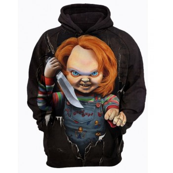 CHUCKY THE KILLER CHILDS PLAY 3D STREET WEAR HOODIE