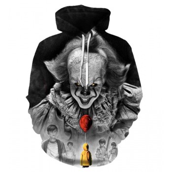 CLOWN IT PENNYWISE 3D HOODIE