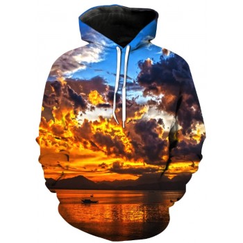 COOL SUNSET 3D STREET WEAR HOODIE