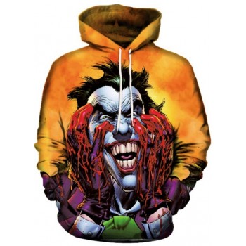 CRAZY JOKER MAD LAUGH 3D STREET WEAR HOODIE
