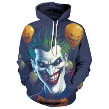 CREEPY JOKER SMILE 3D STREET WEAR HOODIE