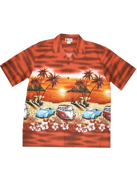 Cruiser Orange Nice Design Hawaiian Shirt