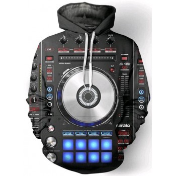DISC JOCKEY SERATO 3D STREET WEAR HOODIE