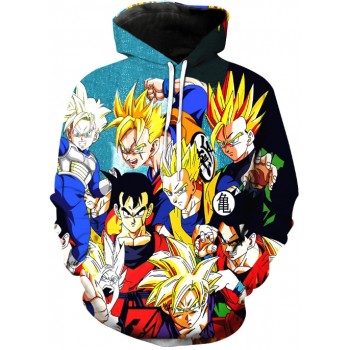 DRAGON BALL CHARACTER 3D HOODIE