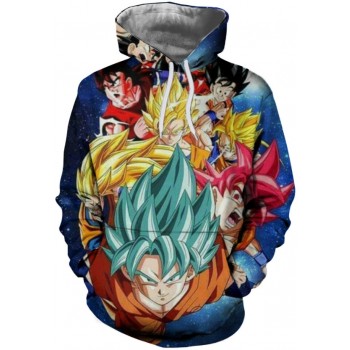 DRAGON BALL CHARACTERS 3D HOODIE