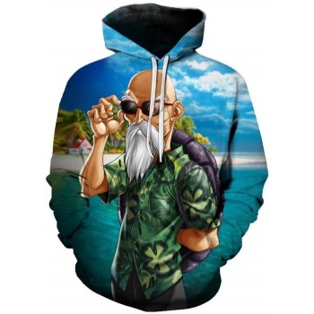 DRAGON BALL MASTER ROSHI 3D HOODIE