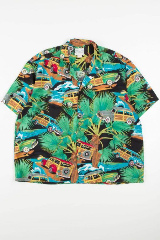 Diamond Head Black Nice Design Hawaiian Shirt