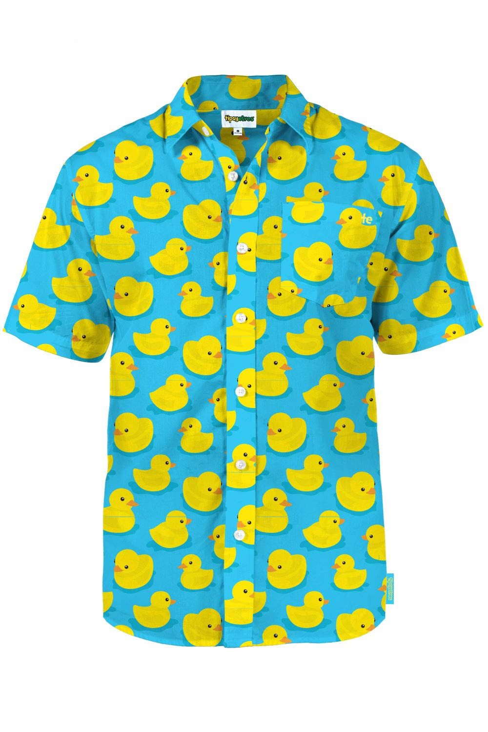 Ducks Blue Yellow Nice Design Hawaiian Shirt