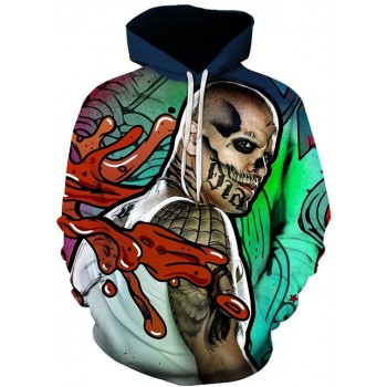 EL DIABLOE SUICIDE SQUAD 3D STREET WEAR HOODIE