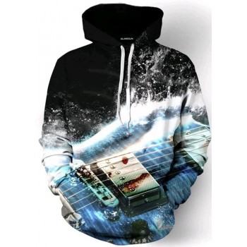 ELECTRIC GUITAR JAM 3D STREET WEAR HOODIE