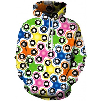 FIDGET SPINNER 3D STREET WEAR HOODIE