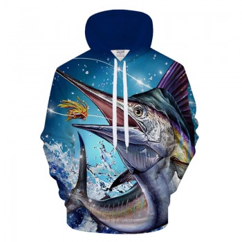 FISHING DEEP SEA FISH 3D STREET WEAR HOODIE