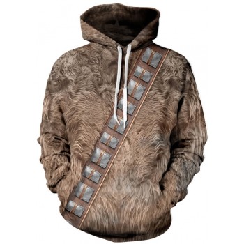 FUR LOOK 3D STREET WEAR HOODIE