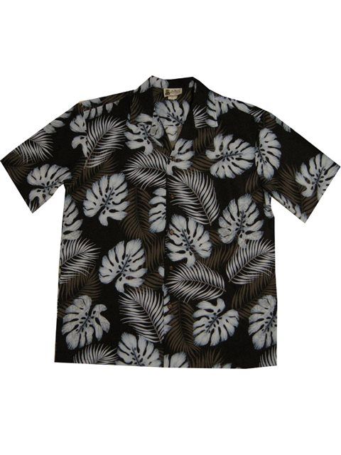 Fern And Monstera Black White Nice Design Hawaiian Shirt