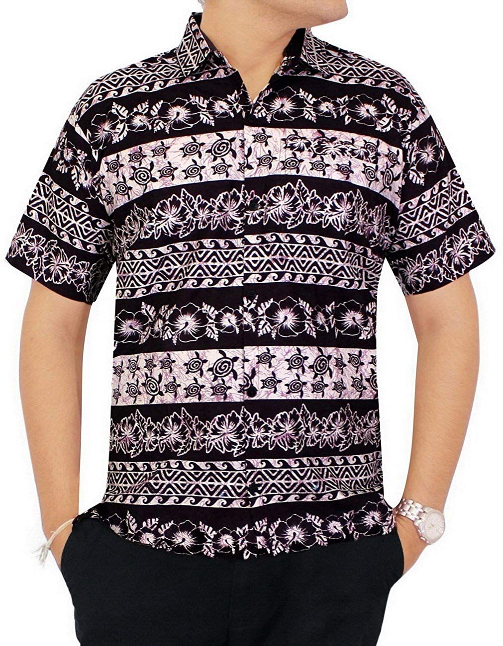 Floral Black Amazing Design Hawaiian Shirts