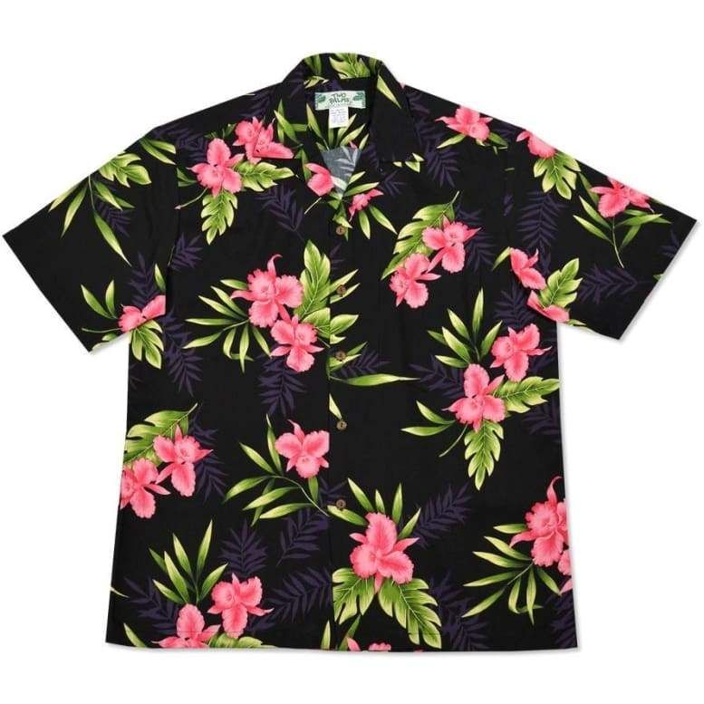 Floral Black High Quality Hawaiian Shirt