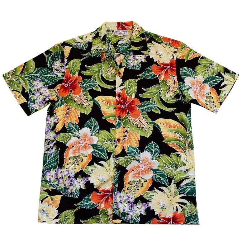 Floral Black Unique Design Hawaiian Shirt
