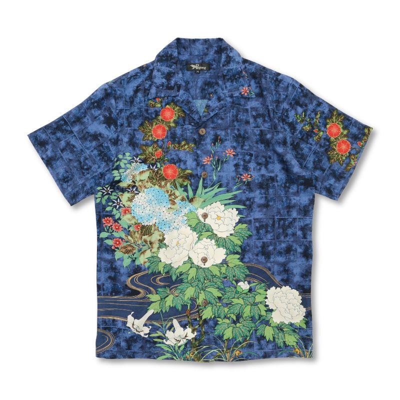 Floral Blue Awesome Hawaiian Shirts