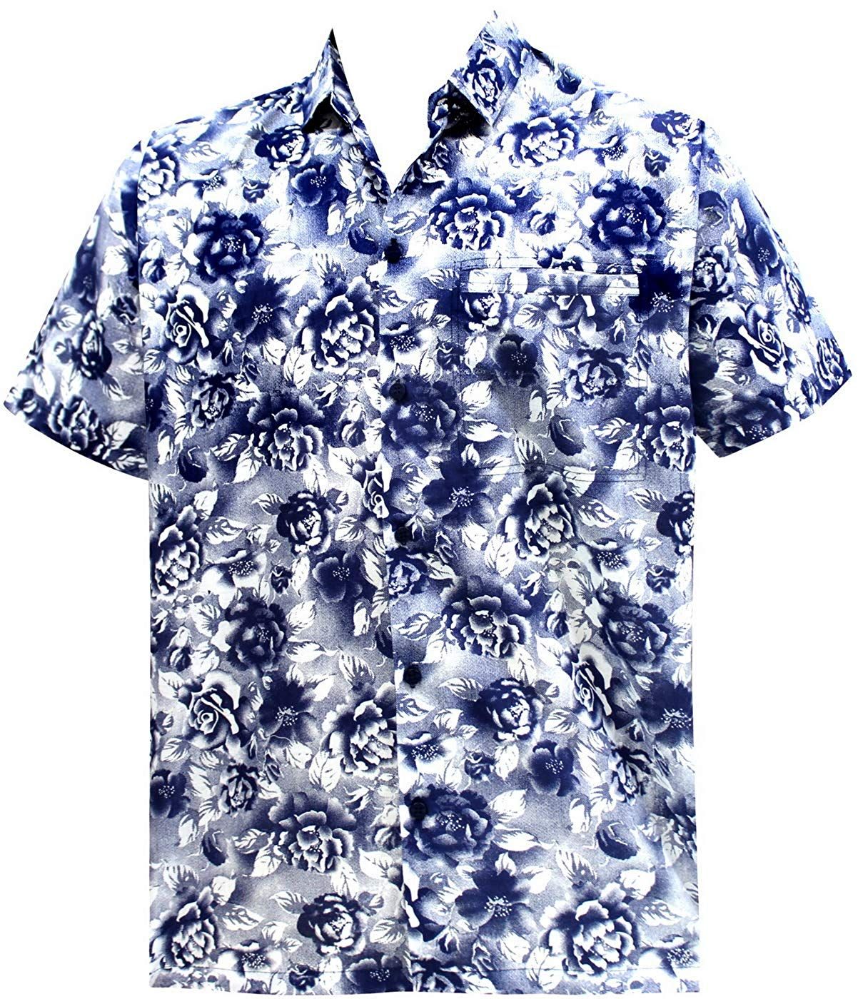 Floral Blue High Quality Hawaiian Shirts