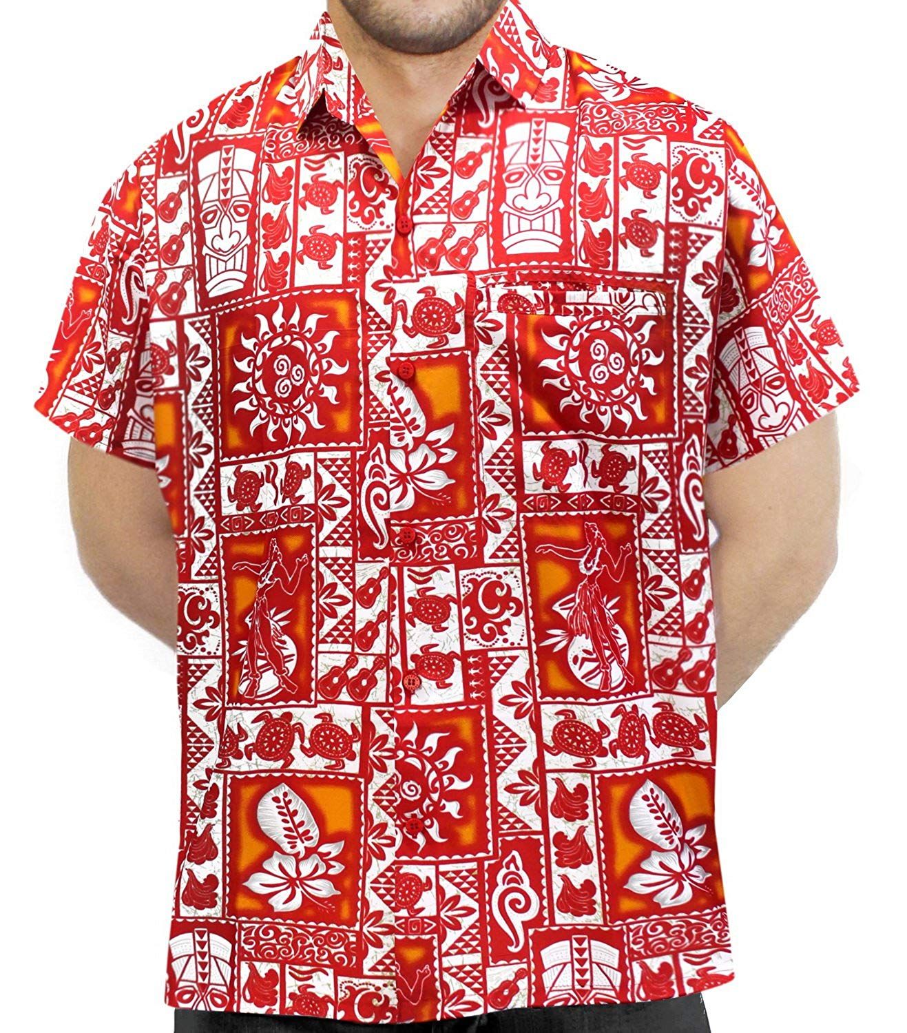 Floral Red Amazing Design Hawaiian Shirts