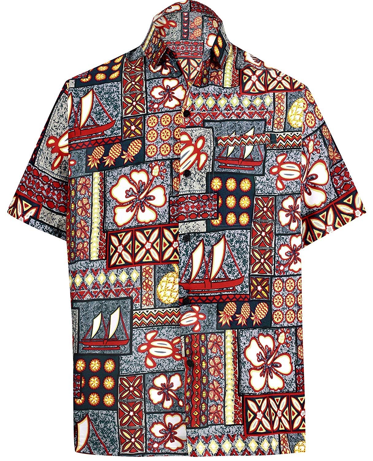 Floral Red Awesome Design Hawaiian Shirts