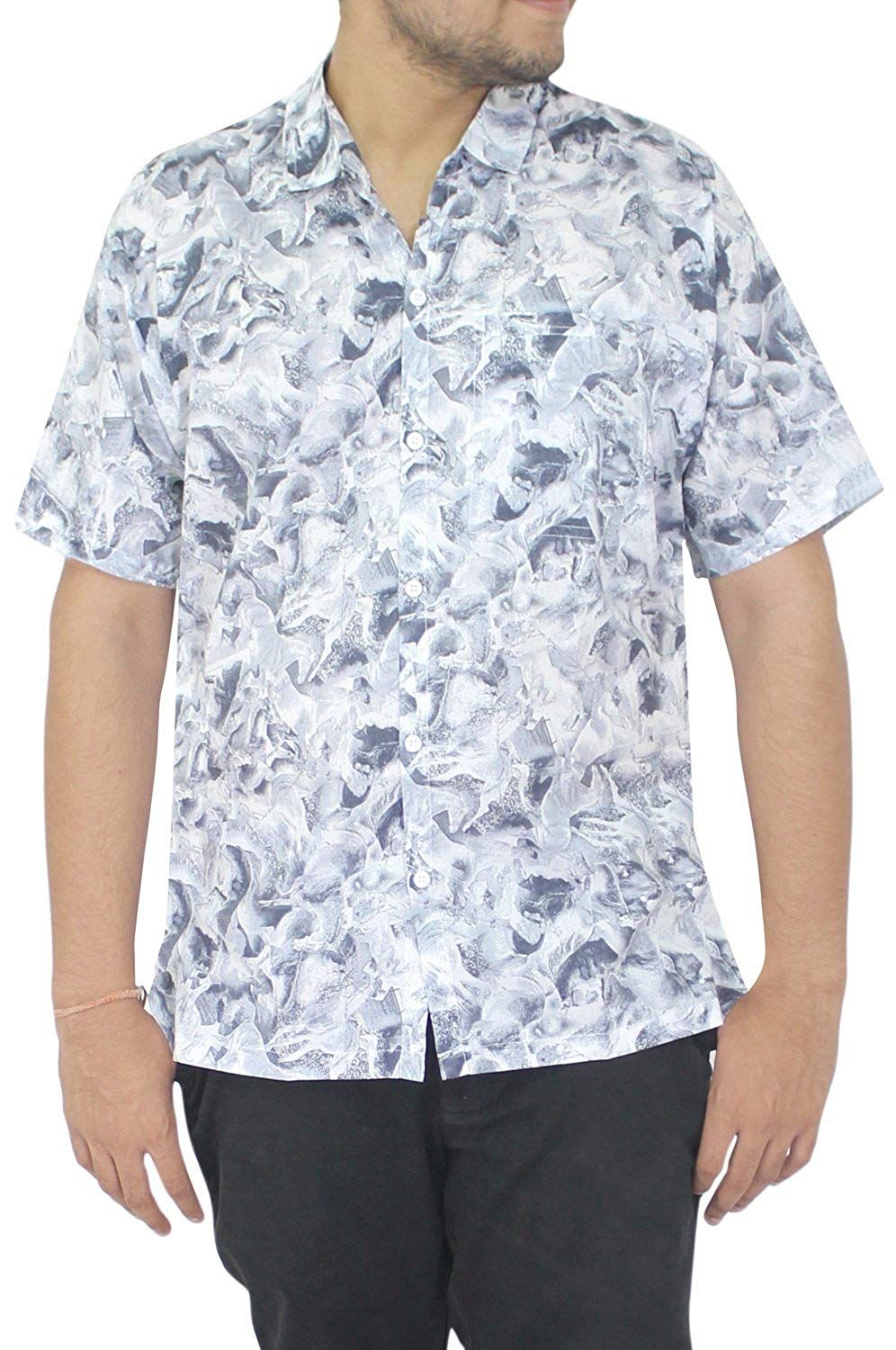 Flower White Unique Design Hawaiian Shirt