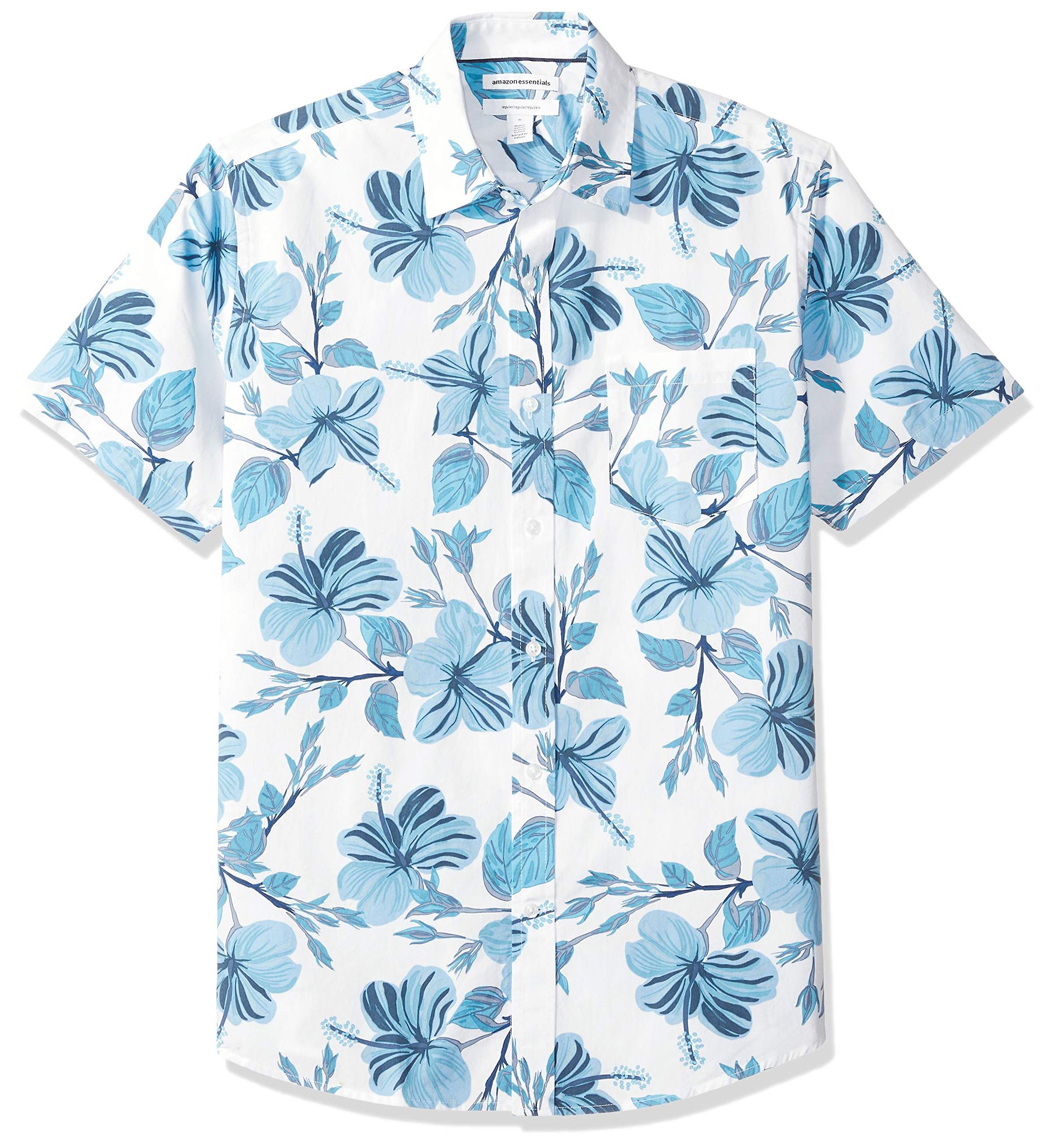 Flowers Blue White Amazing Design Hawaiian Shirt