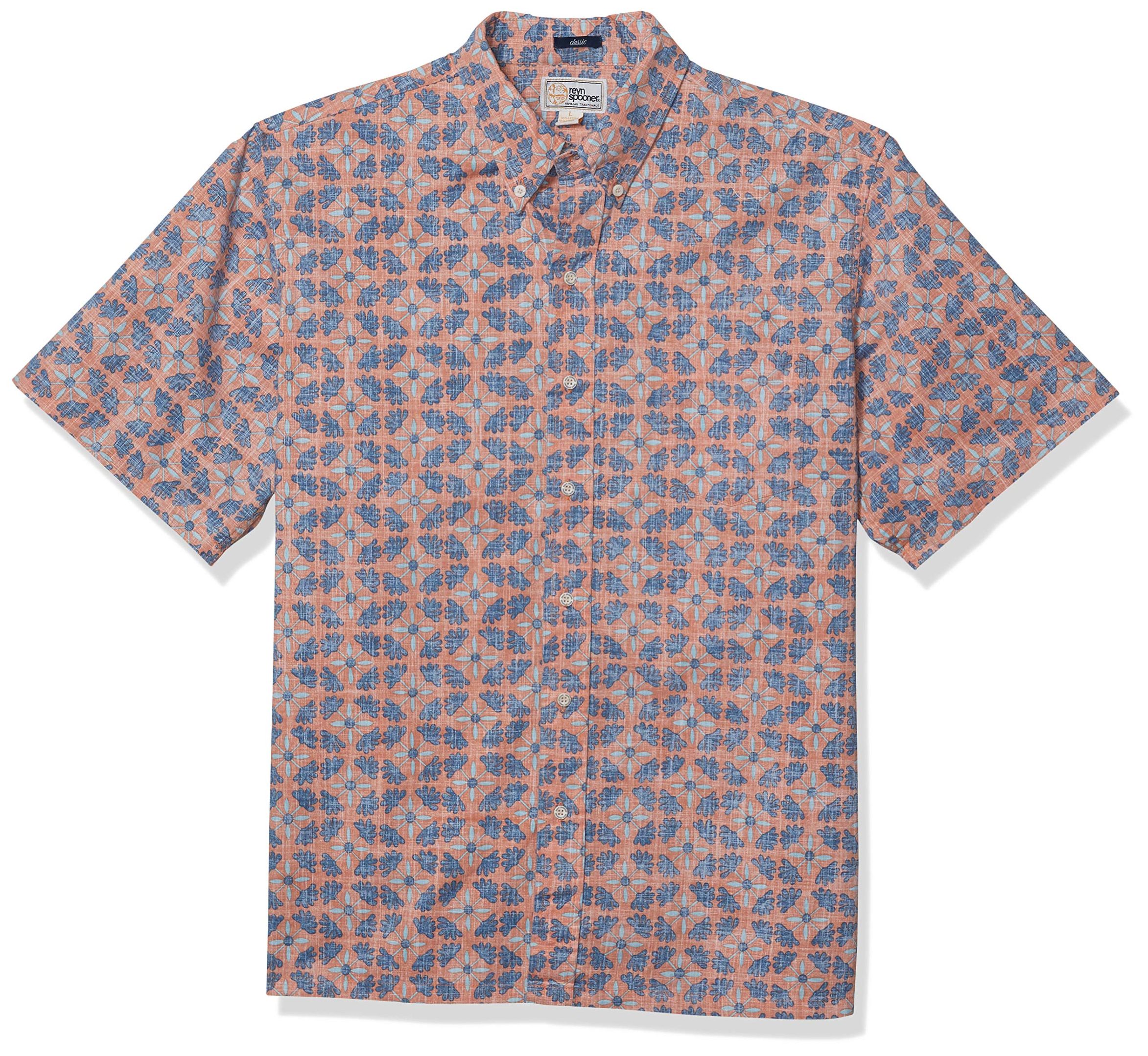 Flowers Orange Blue Amazing Design Hawaiian Shirt