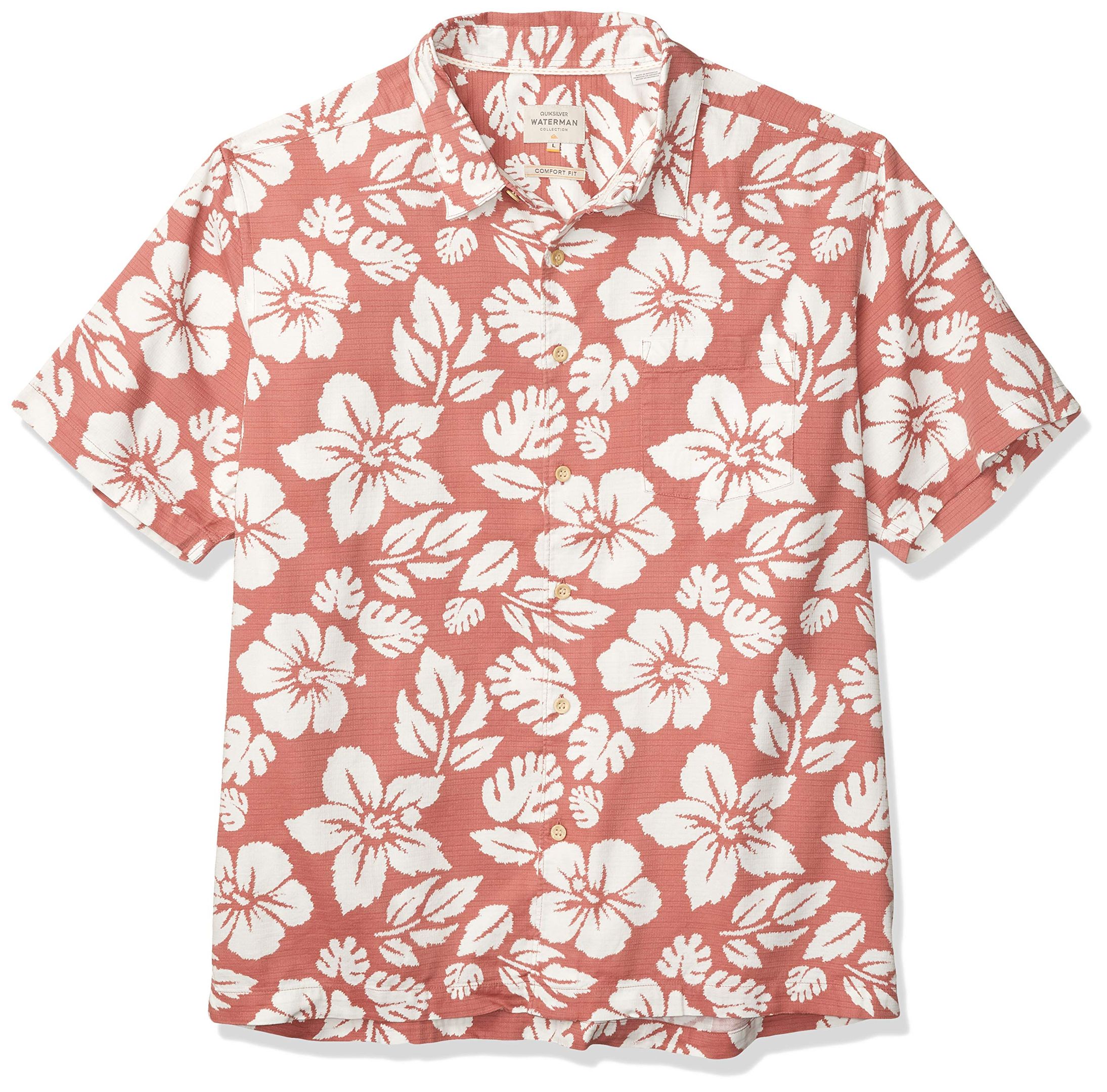 Flowers Red White Nice Design Hawaiian Shirt