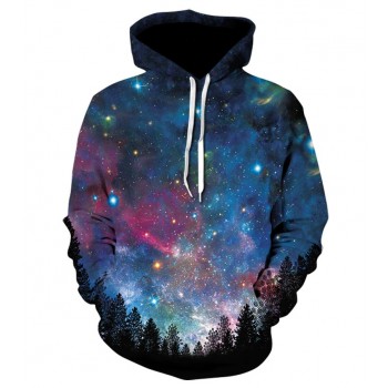 GALAXY SPACE VIEW PULLOVER HOODIE