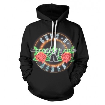 GUNS N ROSES NEON 3D HOODIE