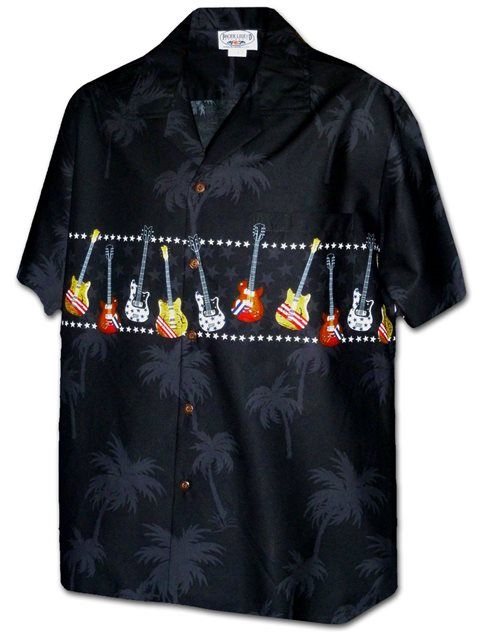 Guitars Black Best Design Hawaiian Shirt