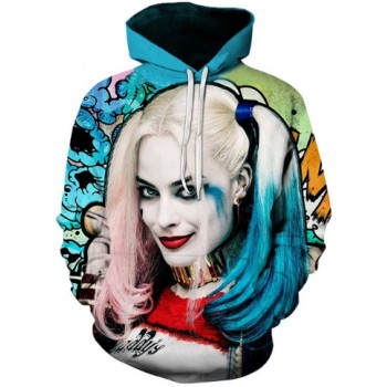 HARLEY QUINN SUICIDE SQUAD 3D STREET WEAR HOODIES