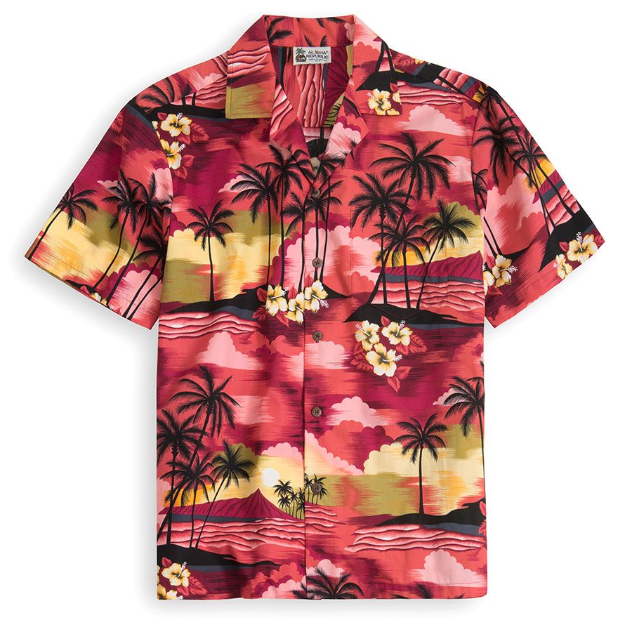 Hawaiian Sunset Multicolor Nice Design Hawaiian Shirt