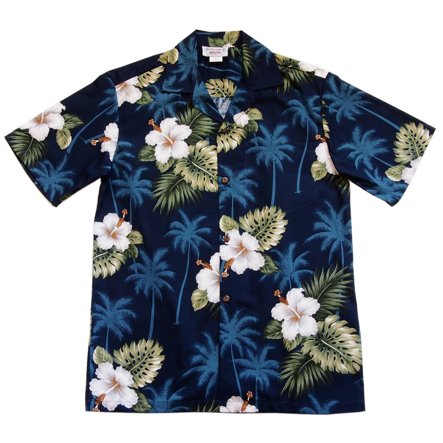 Hibiscus Blue Nice Design Hawaiian Shirts