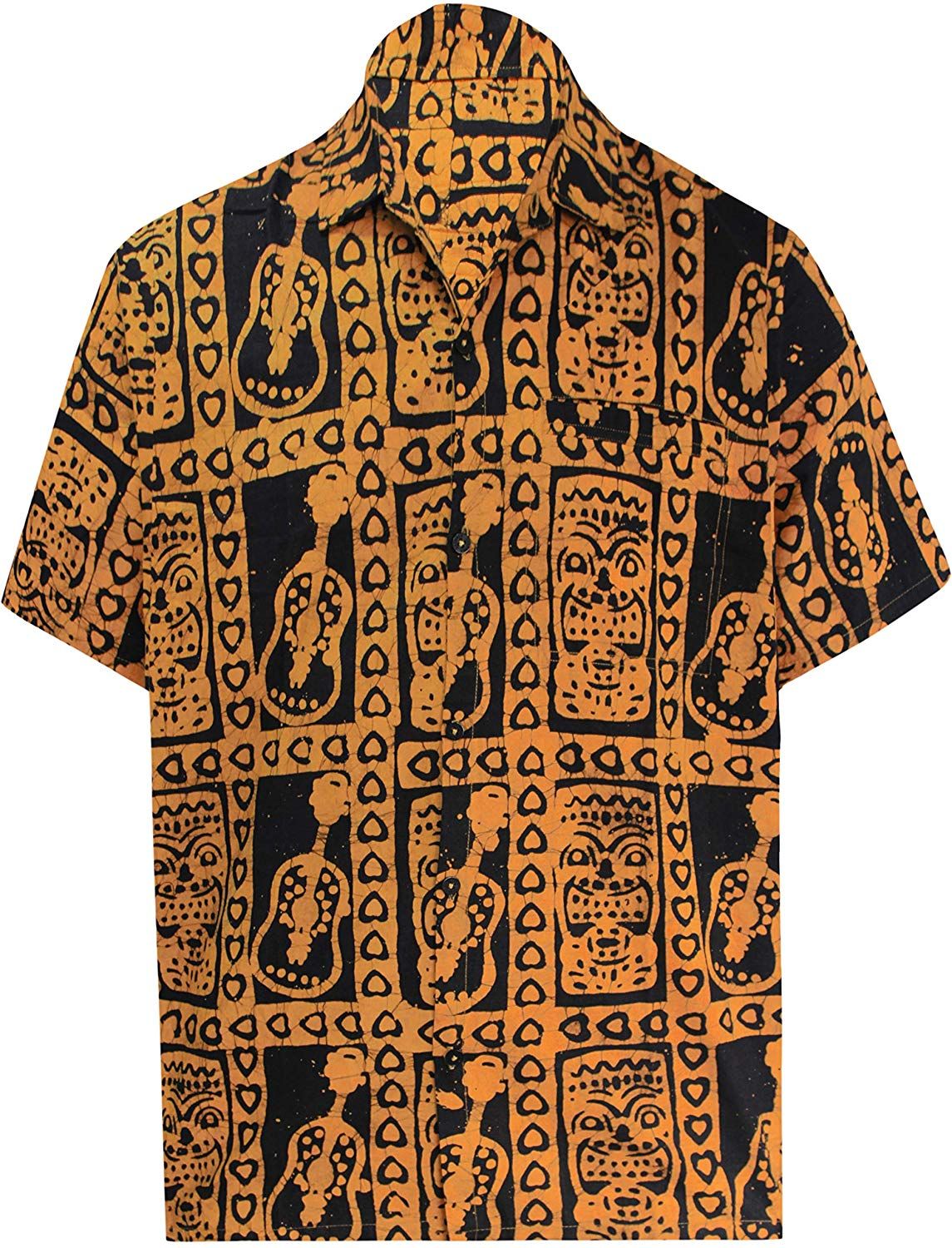 Hibiscus Brown High Quality Hawaiian Shirt