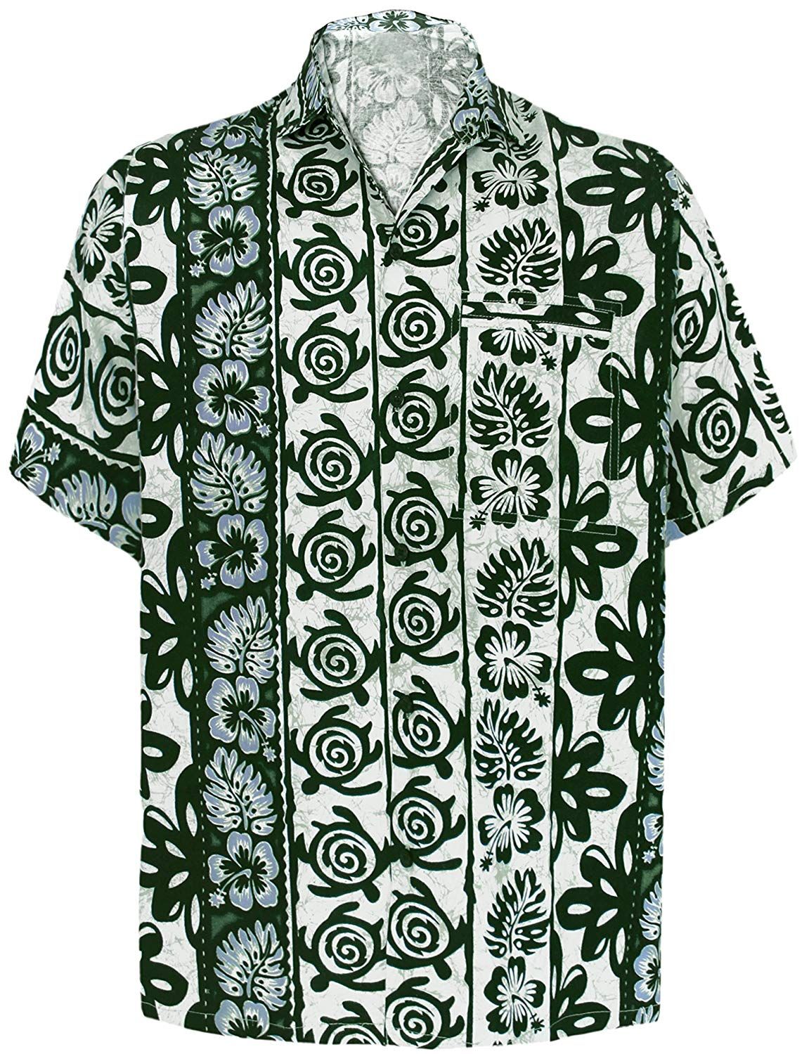 Hibuscus Green Unique Design Hawaiian Shirt