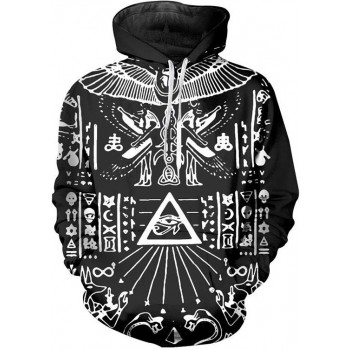 ILLUMINATI PHARAOH 3D STREET WEAR HOODIE