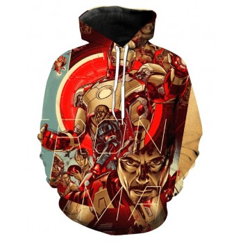 IRON MAN MARVEL COMIC 3D STREET WEAR HOODIE