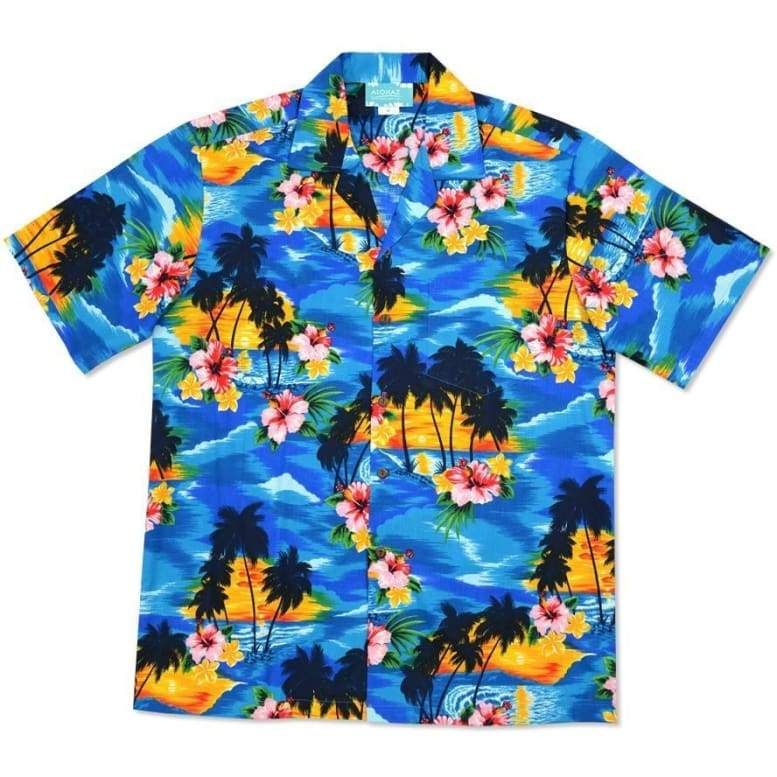 Island Blue Unique Design Hawaiian Shirt