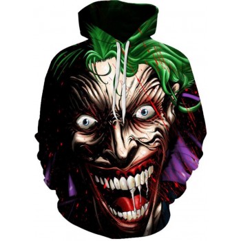 JOKER CREEPY LAUGH 3D STREET WEAR HOODIE