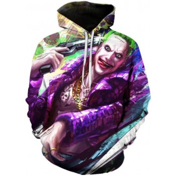 JOKER SUICIDE SQUAD ANIME 3D STREET WEAR HOODIE