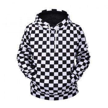 JUST CHECKERED 3D HOODIE