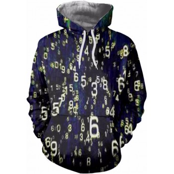 JUST NUMBERS 3D STREET WEAR HOODIE