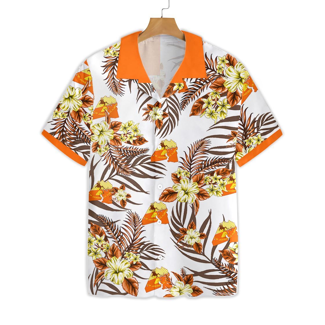 Jacksonville White High Quality Hawaiian Shirt