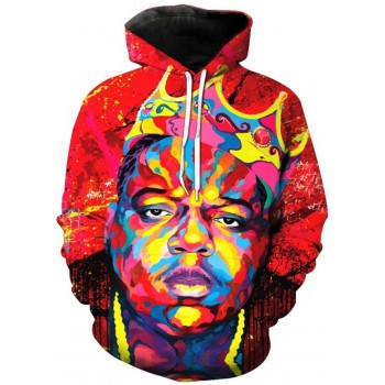 KING BIGGIE SMALLS CROWN 3D STREET WEAR HOODIE