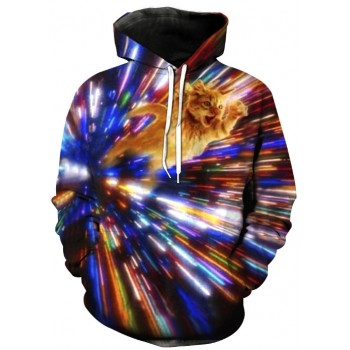 KITTY CAT BACK TO THE FUTURE 3D STREET WEAR HOODIE