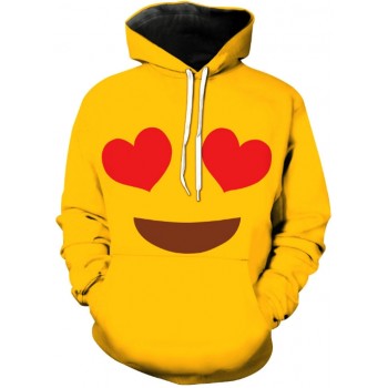 LOVE WHATSAPP EMOJI 3D STREET WEAR HOODIE