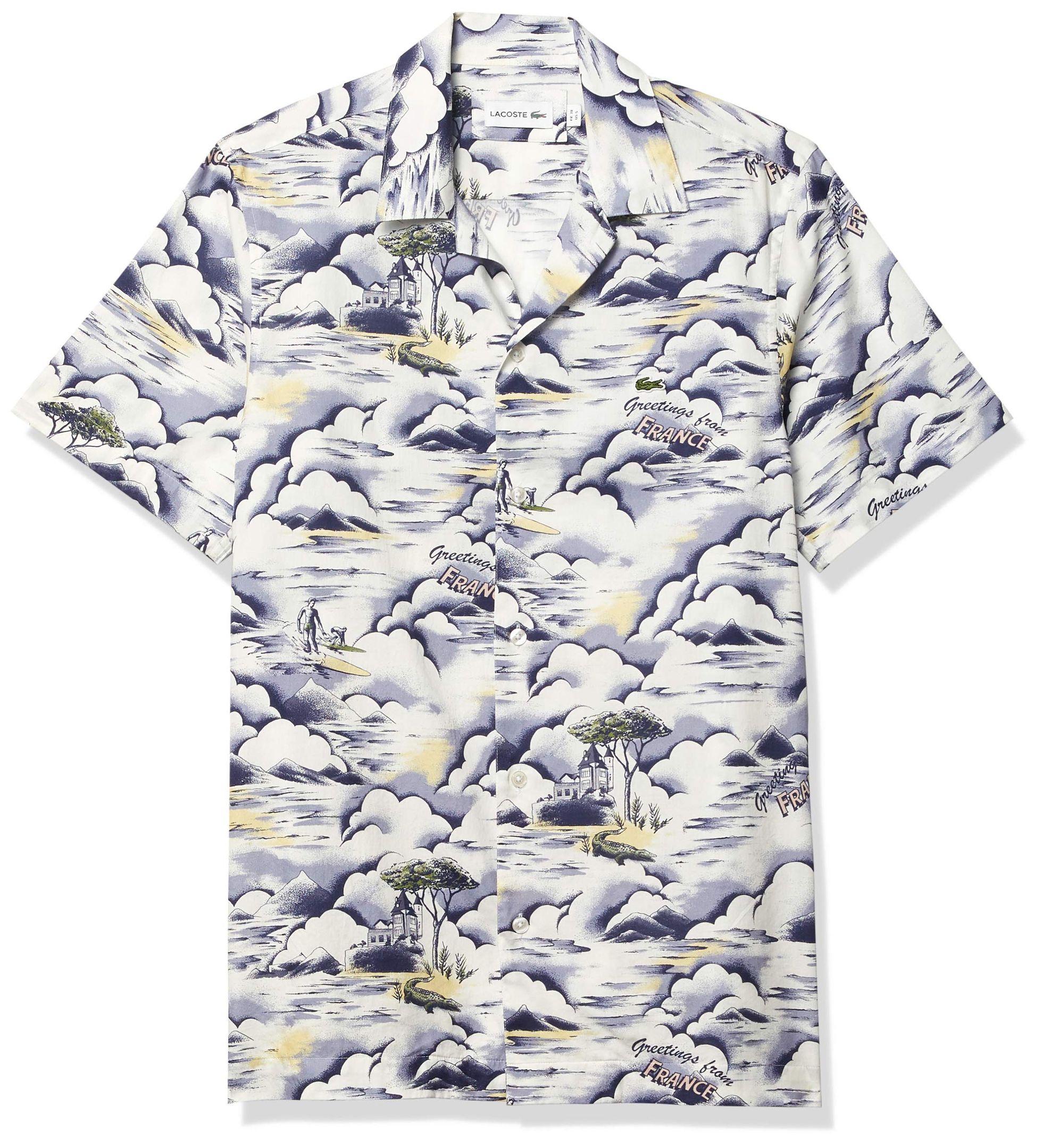Lacoste Multicolor Unique Design Hawaiian Shirt