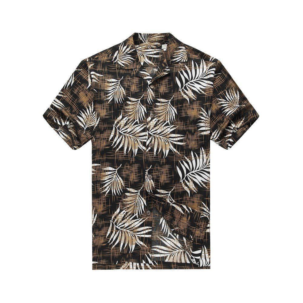Leaves Brown White Amazing Design Hawaiian Shirt